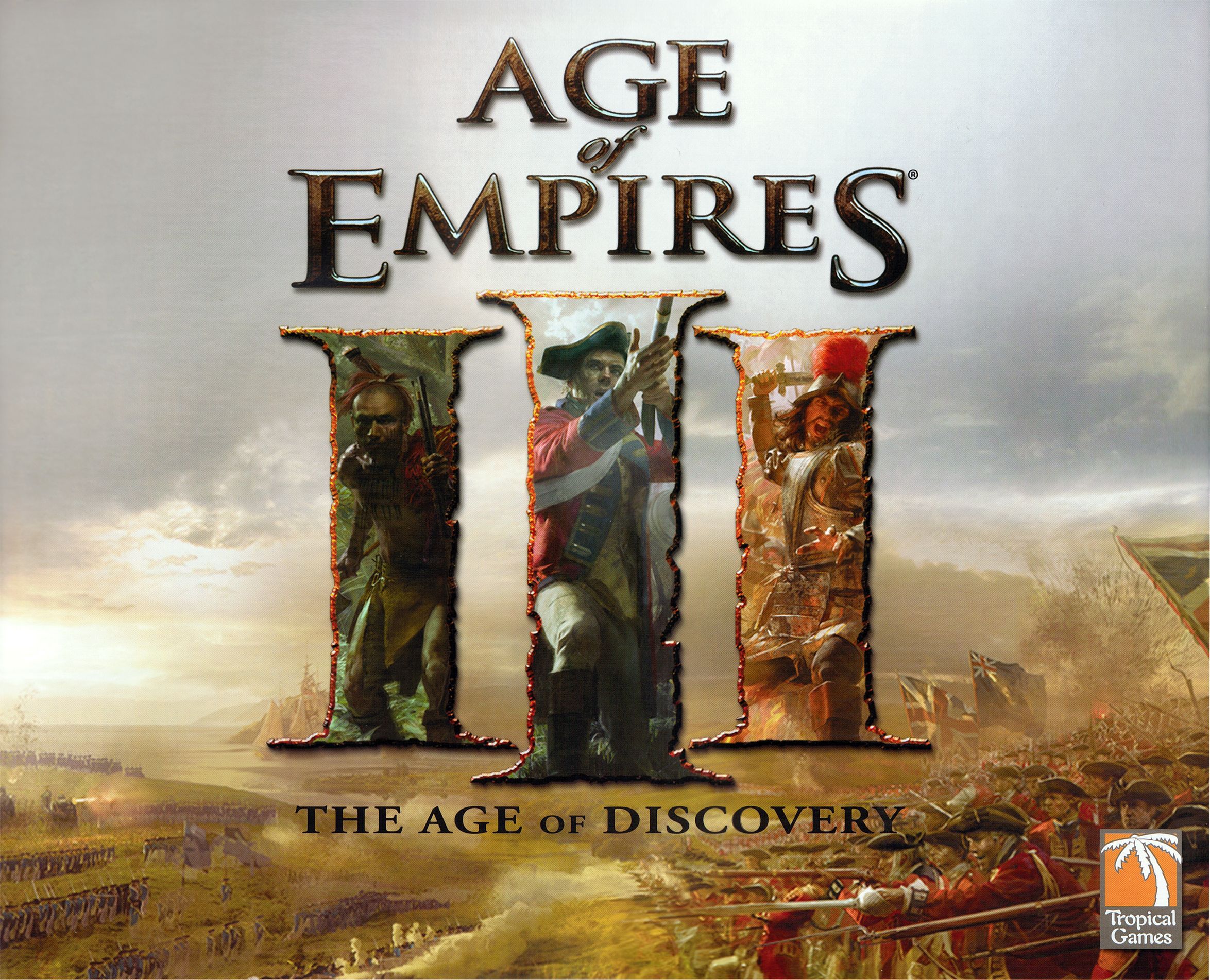Portada de Age of Empires III: La Era de los Descubrimientos