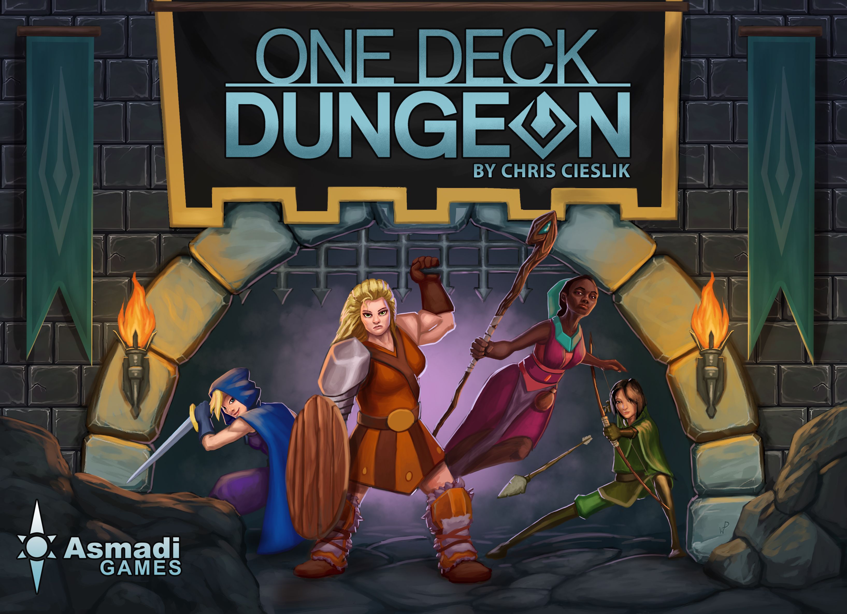 Portada de One Deck Dungeon