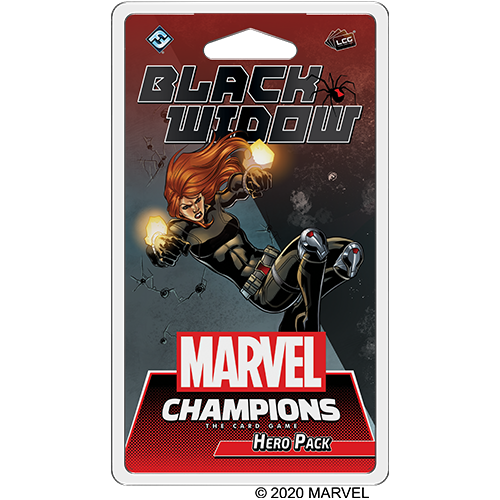 Portada de Marvel Champions: El Juego de Cartas – Viuda Negra Pack de Héroe