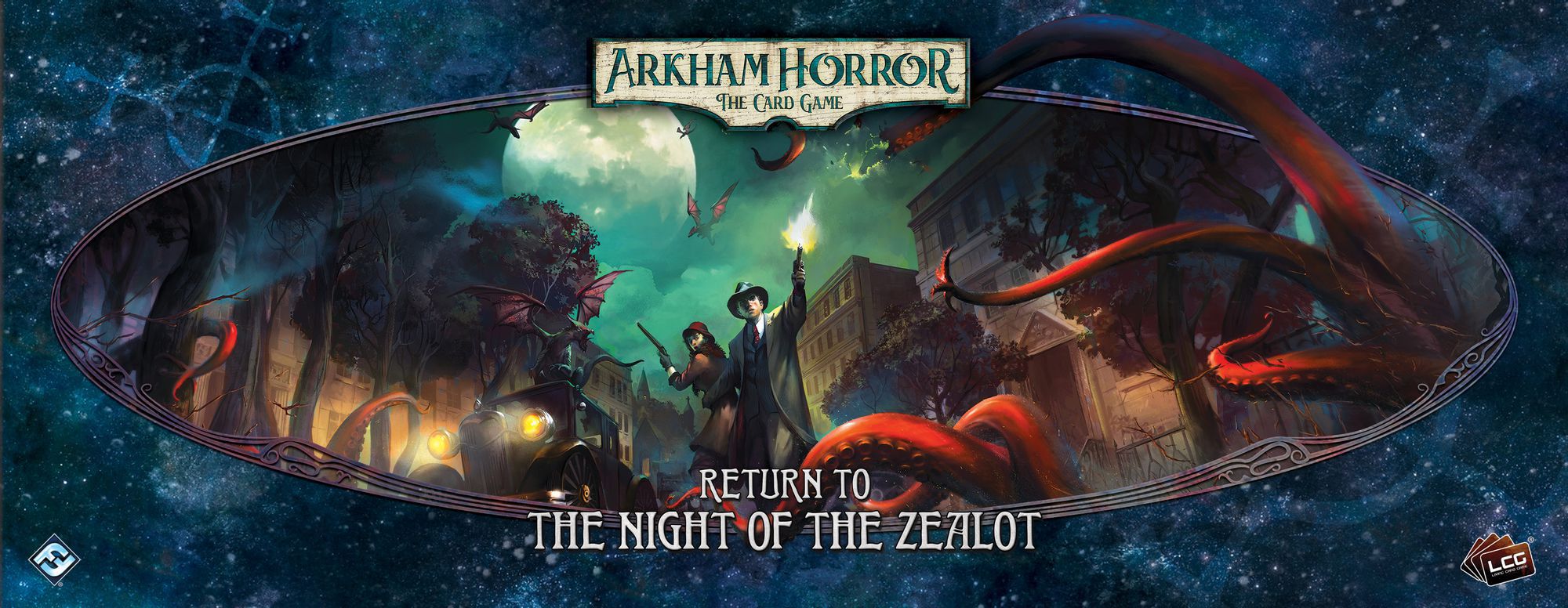 Portada de Arkham Horror: El Juego de Cartas – Regreso a La Noche de la Fanática