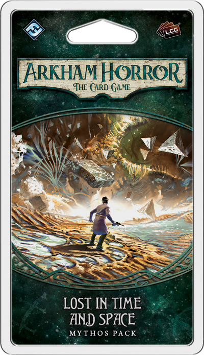Portada de Arkham Horror: El Juego de Cartas – Perdidos en el Tiempo y el Espacio: Paquete de Mitos