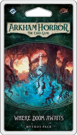 Portada de Arkham Horror: El Juego de Cartas – Donde Aguarda la Perdición: Paquete de Mitos