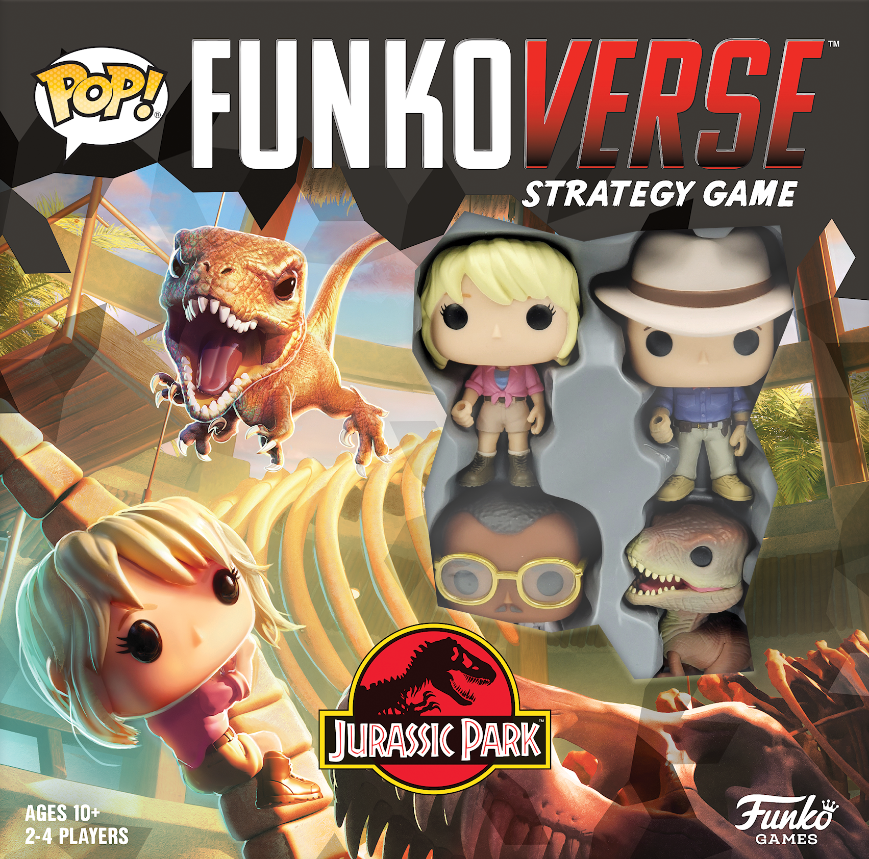 Portada de Funkoverse Strategy Game: Jurassic Park 100
