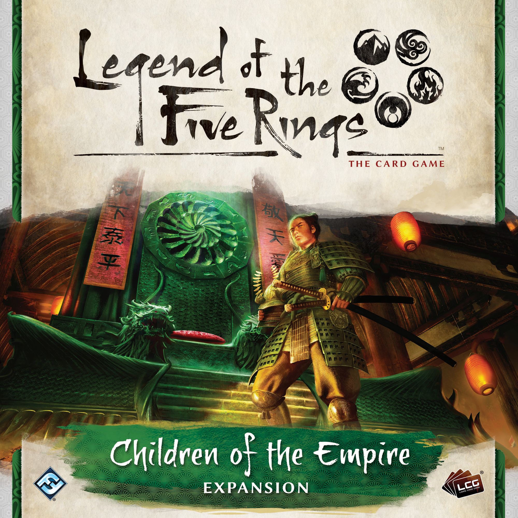 Portada de La Leyenda de los Cinco Anillos: Hijos del Imperio