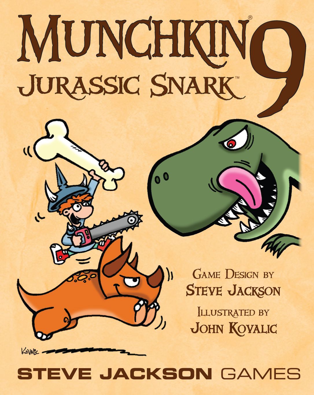 Portada de Munchkin 9: Jurásico Sarcástico