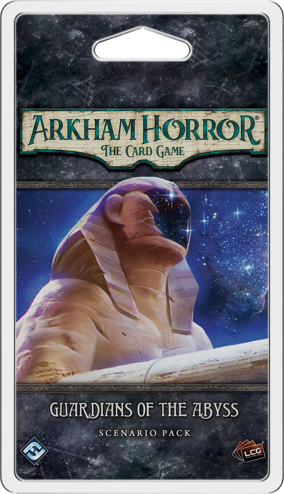 Portada de Arkham Horror: El Juego de Cartas – Guardianes del Abismo: Pack de Escenario