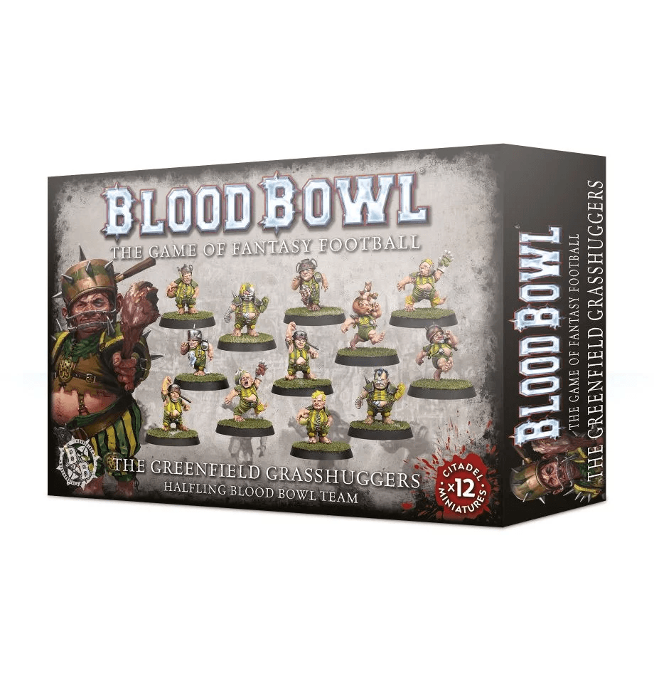 Portada de Blood Bowl (2016 edition): Greenfield Grasshuggers – Halfling Blood Bowl Team