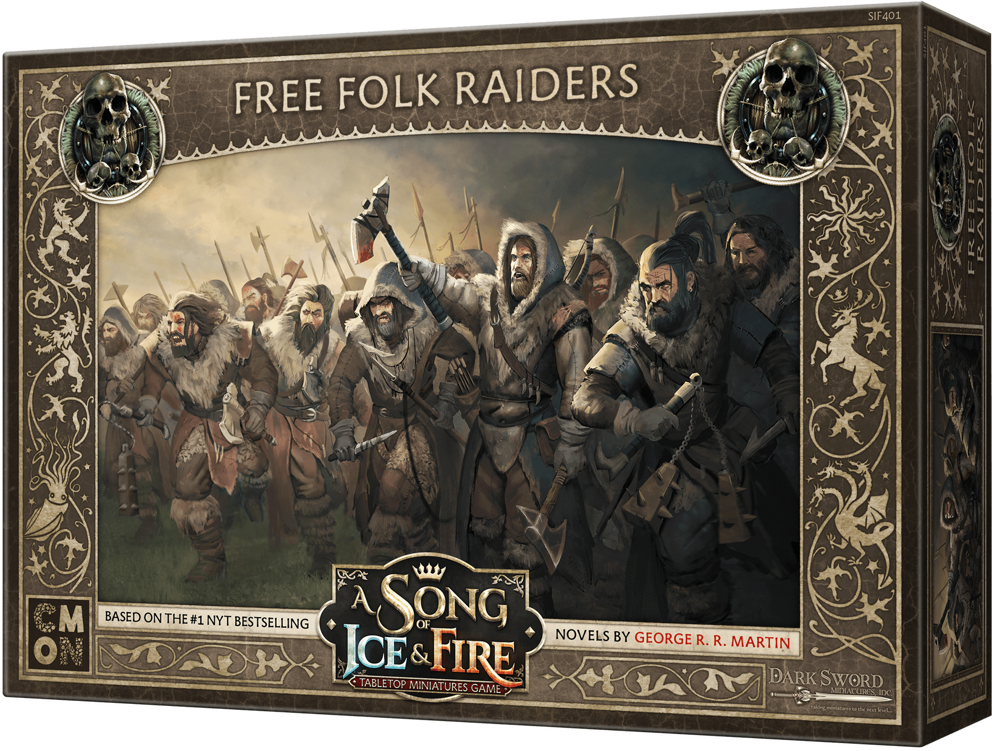 Portada de Canción de hielo y fuego el juego de miniaturas: Asaltantes del Pueblo Libre