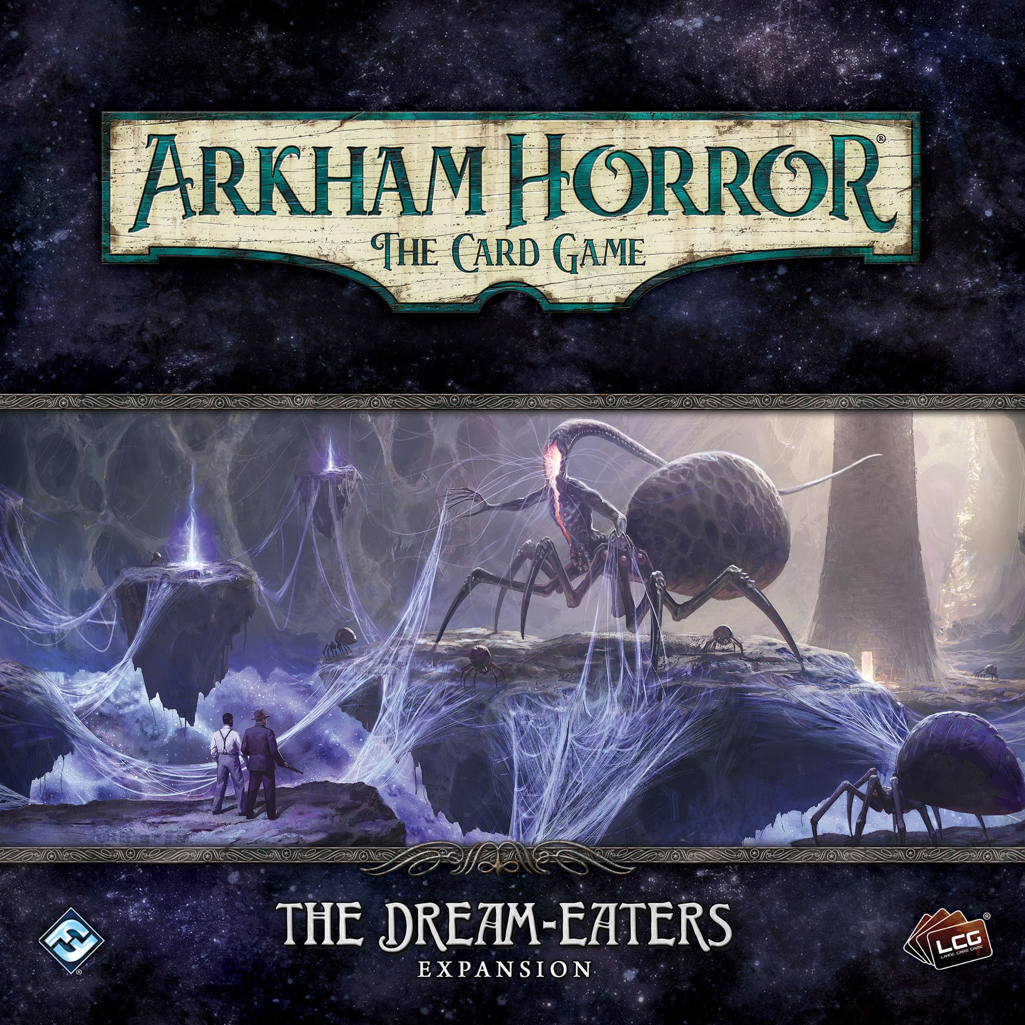 Portada de Arkham Horror: El Juego de Cartas – Los Devoradores de Sueños: Expansión