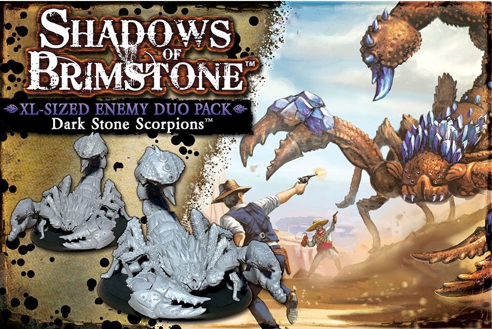 Portada de Shadows of Brimstone: Dark Stone Scorpions XL-Sized Enemy Duo Pack