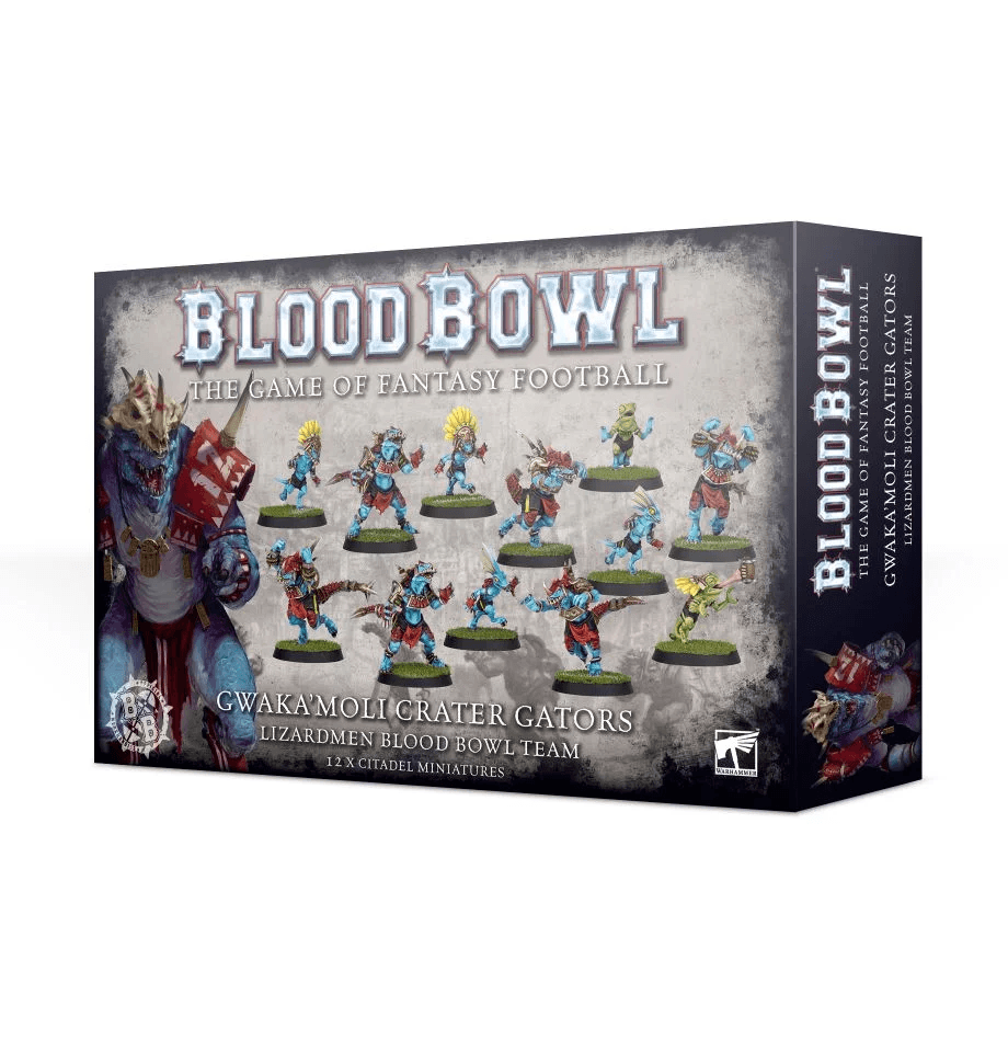 Portada de Blood Bowl (2016 edition): Gwaka'moli Crater Gators – Lizardmen Blood Bowl Team