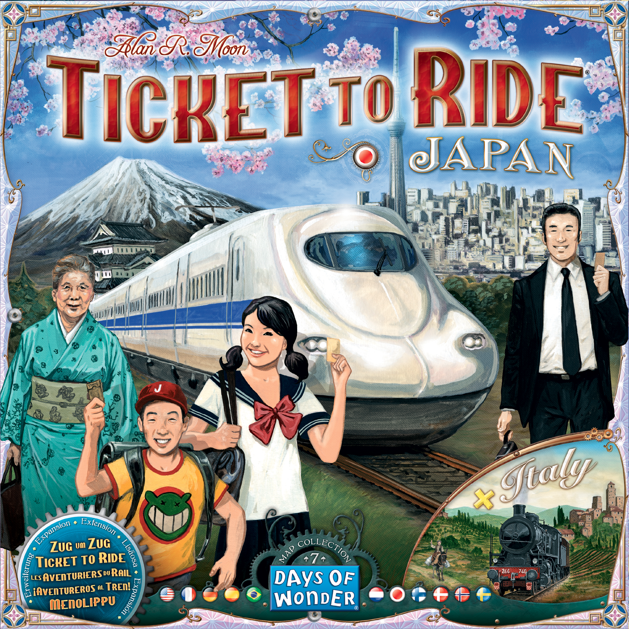 Portada de ¡Aventureros al Tren! Japón (+ Italia)