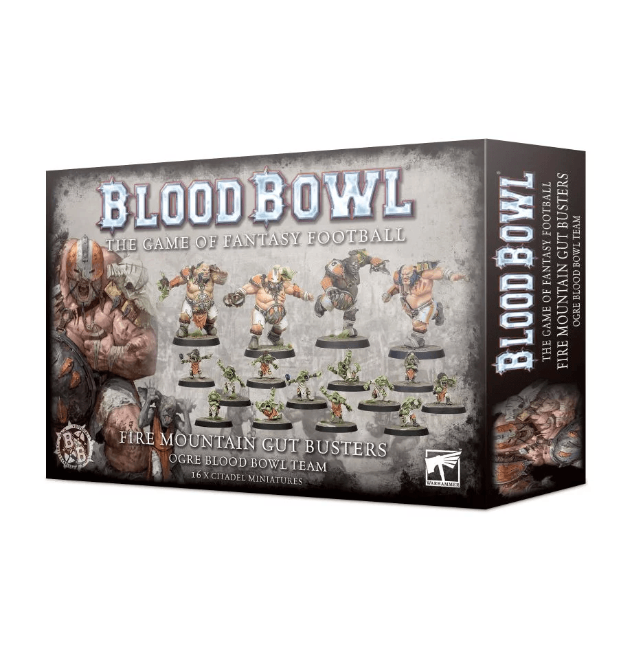Portada de Blood Bowl (2016 edition): The Fire Mountain Gut Busters – Ogre Blood Bowl Team