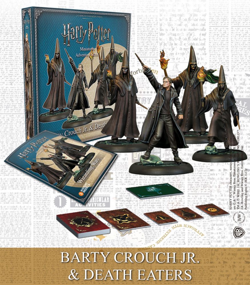 Portada de Harry Potter Miniatures Adventure Game: Barty Crouch Jr. & Death Eaters Expansion