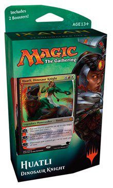 Portada de Magic: The Gathering – Ixalan Planeswalker Deck: Huatli Dinosaur Knight