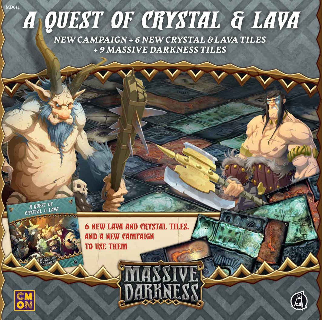 Portada de Massive Darkness: Una Aventura de Lava y Cristal