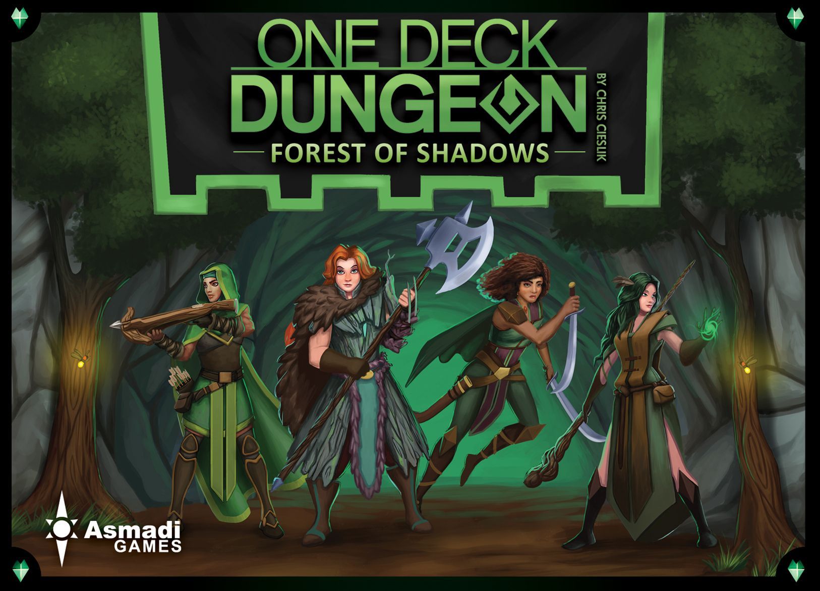 Portada de One Deck Dungeon: Forest of Shadows