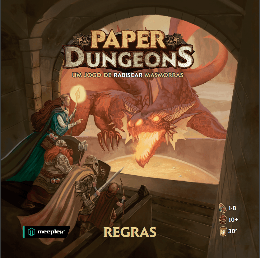Portada de Paper Dungeons: A Dungeon Drawling Game