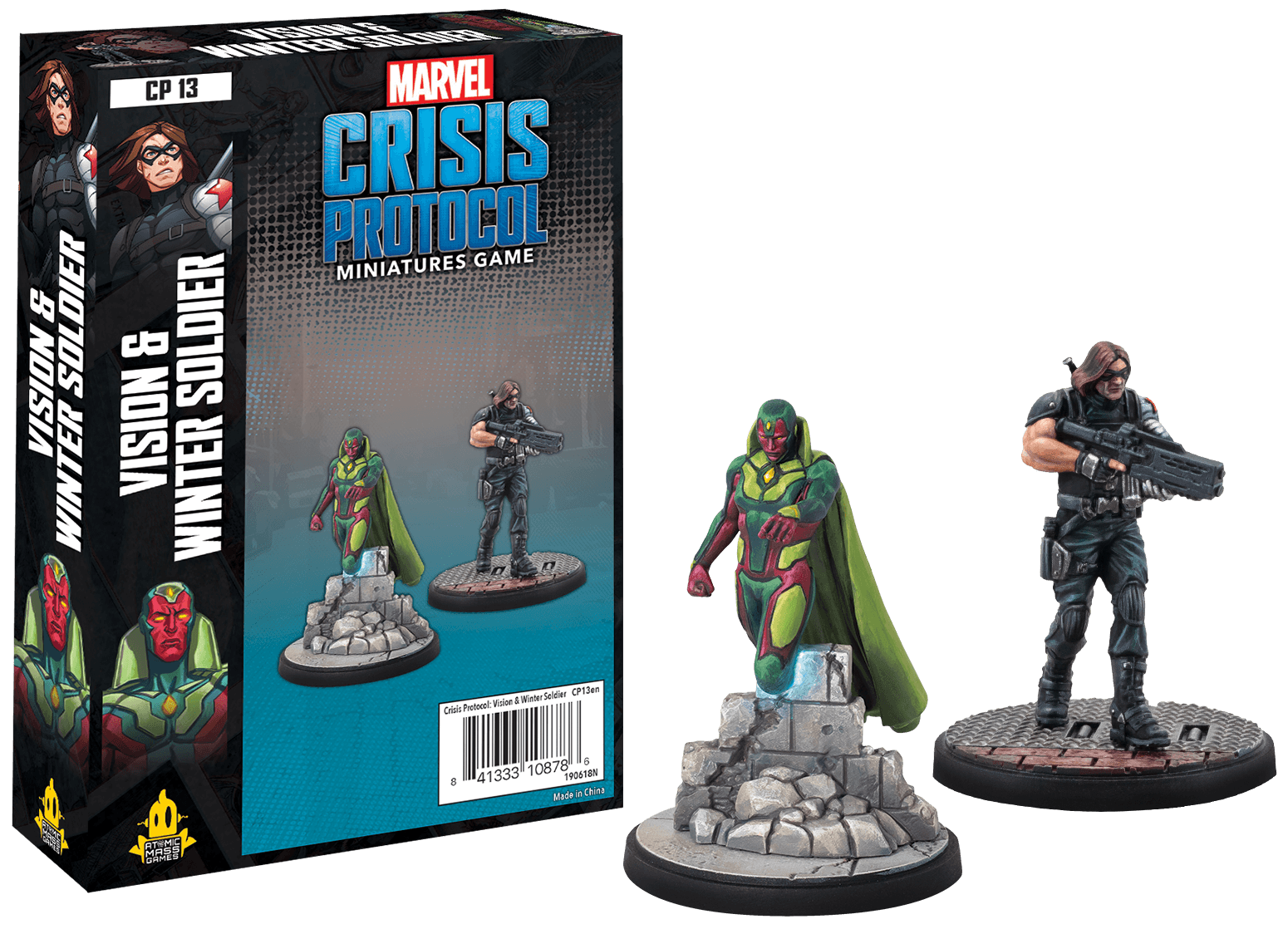Portada de Marvel: Crisis Protocol – Vision and Winter Soldier