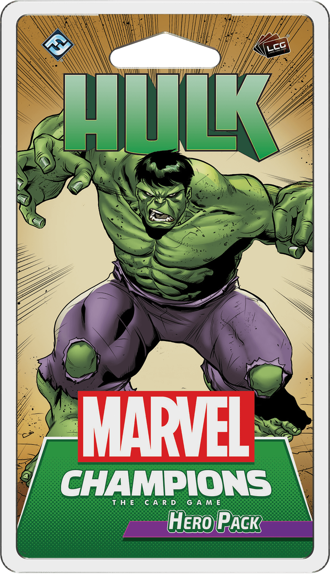 Portada de Marvel Champions: El Juego de Cartas – Hulk Pack de Héroe
