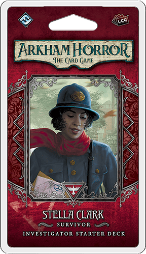 Portada de Arkham Horror: El Juego de Cartas – Stella Clark: Mazo Inicial de Investigador