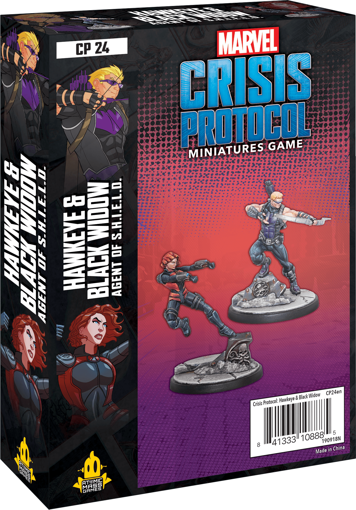Portada de Marvel: Crisis Protocol – Hawkeye & Black Widow, Agent of S.H.I.E.L.D.