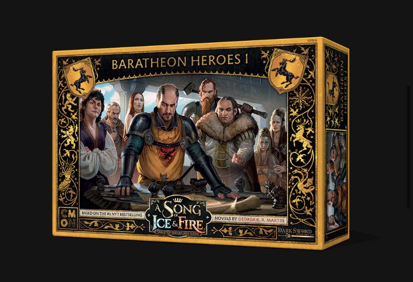 Portada de A Song of Ice & Fire: Tabletop Miniatures Game – Baratheon Heroes I