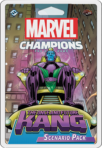 Portada de Marvel Champions: El Juego de Cartas – Antiguo y futuro Kang Pack de Escenario