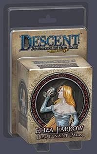 Portada de Descent: Viaje a las Tinieblas (Segunda Edición) – Lugarteniente Eliza Farrow