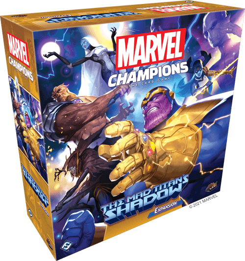 Portada de Marvel Champions: El Juego de Cartas – La sombra del Titán Loco