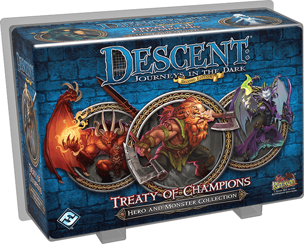 Portada de Descent: Viaje a las Tinieblas (Segunda Edición) – El tratado de los campeones