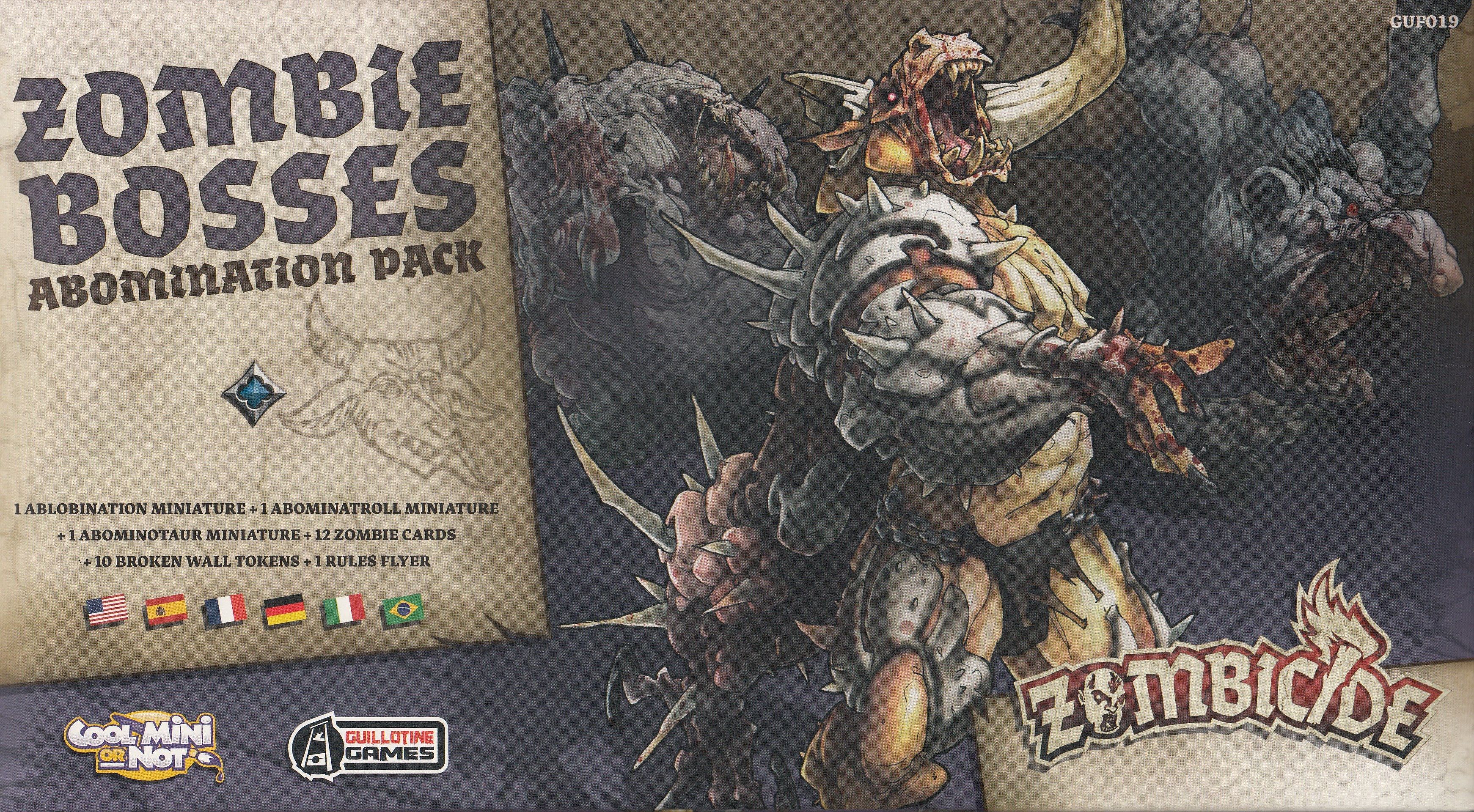 Portada de Zombicide: Black Plague Zombie Bosses Abomination Pack