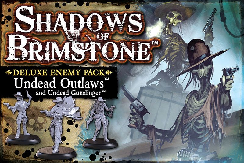 Portada de Shadows of Brimstone: Undead Outlaws and Undead Gunslinger Deluxe Enemy Pack