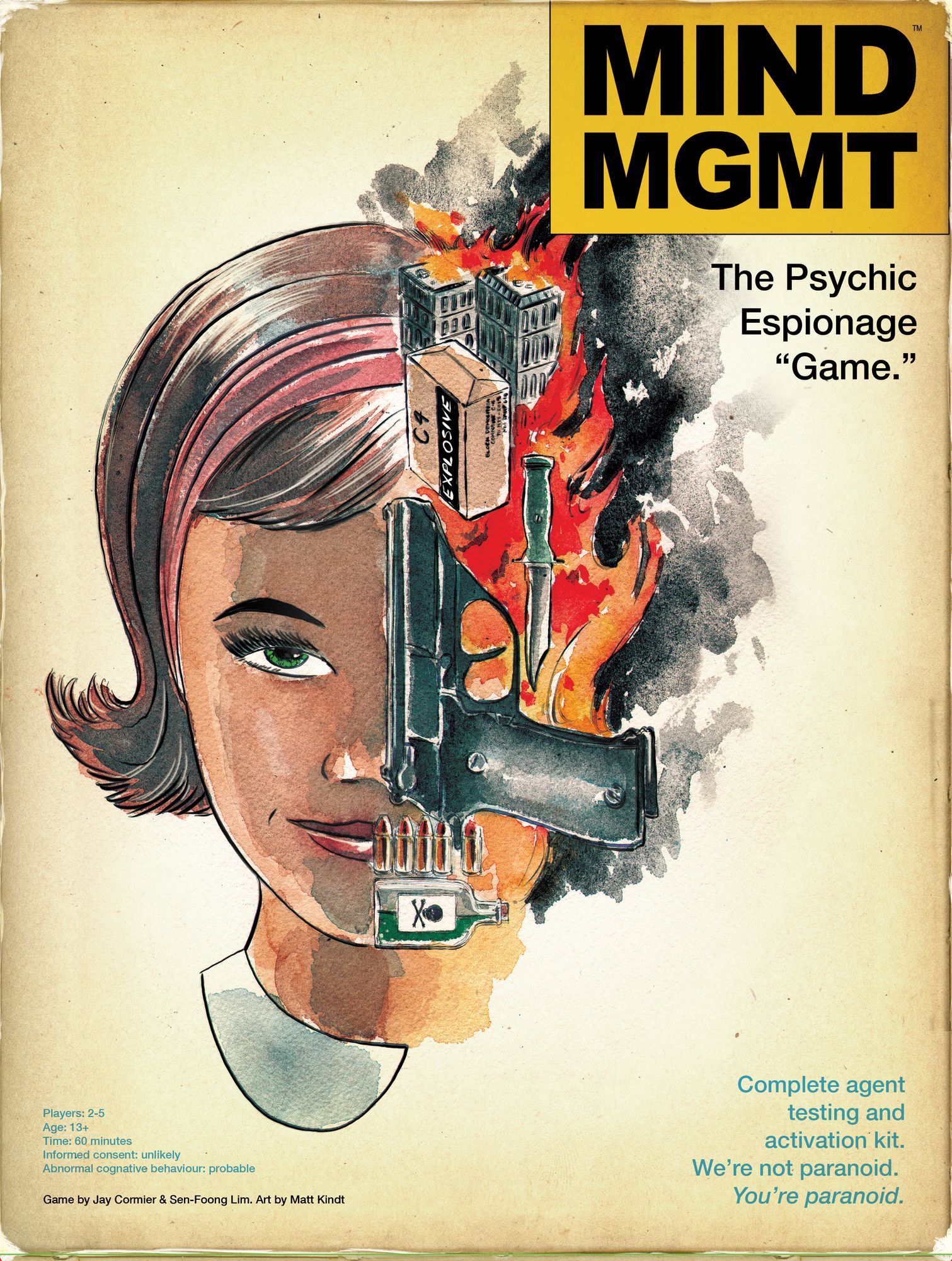 Portada de Mind MGMT: El “juego” de espionaje psíquico.