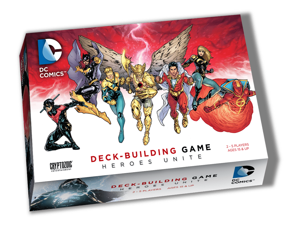 Portada de DC Comics Deck-Building Game: Heroes Unite