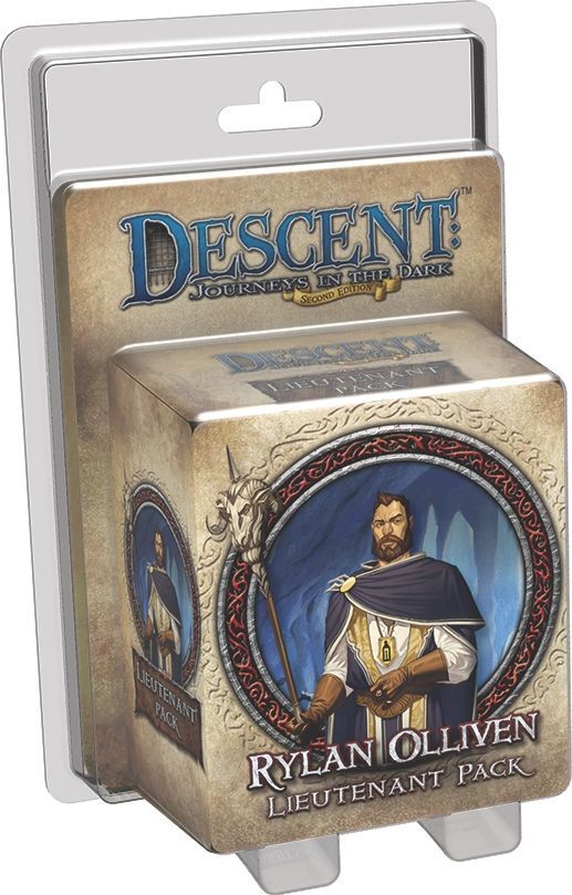 Portada de Descent: Viaje a las Tinieblas (Segunda Edición) – Lugarteniente Rylan Olliven