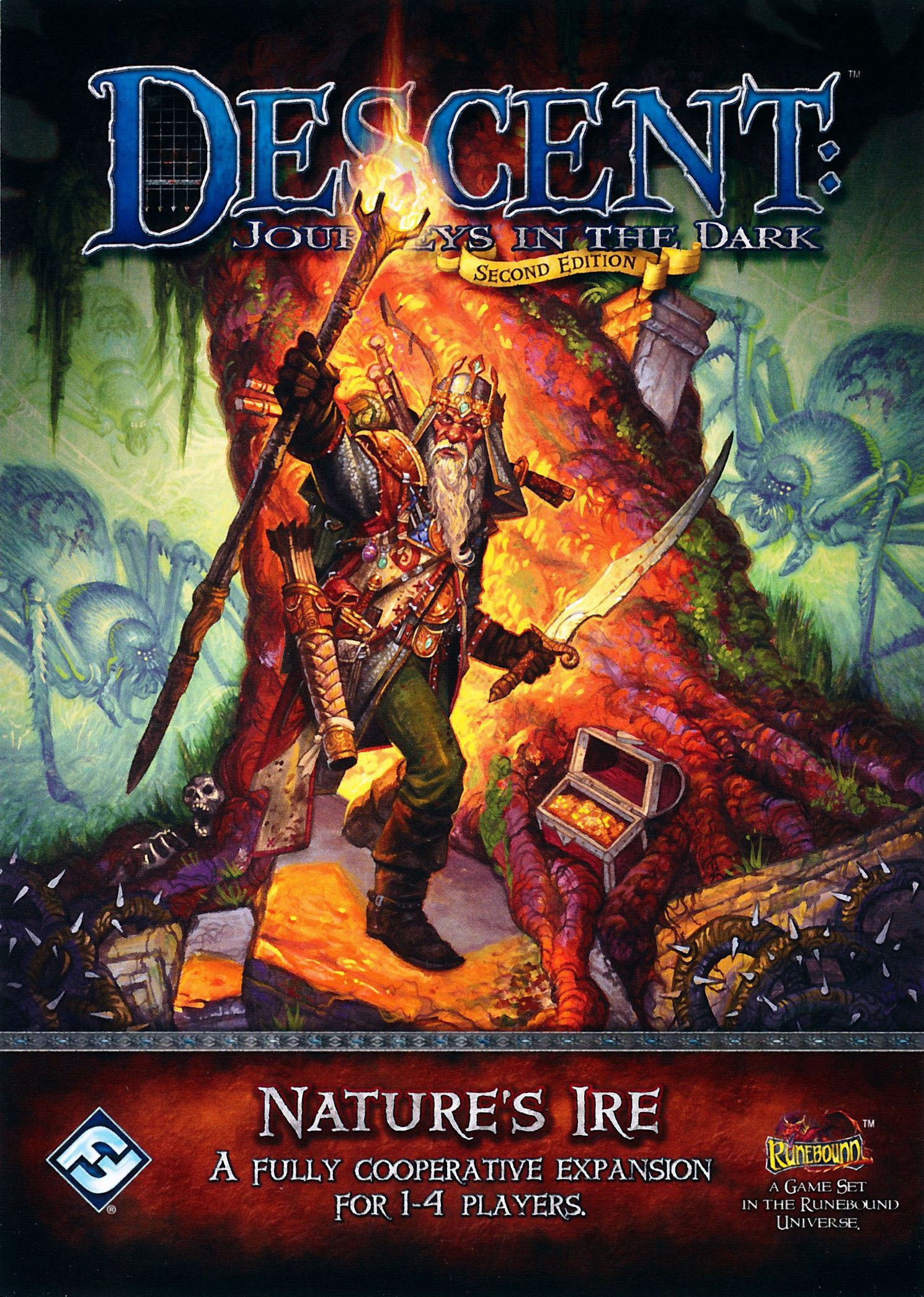 Portada de Descent: Viaje a las Tinieblas (Segunda Edición) – La Ira de la Naturaleza