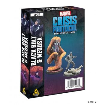 Portada de Marvel: Crisis Protocol – Black Bolt and Medusa