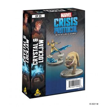 Portada de Marvel: Crisis Protocol – Crystal and Lockjaw
