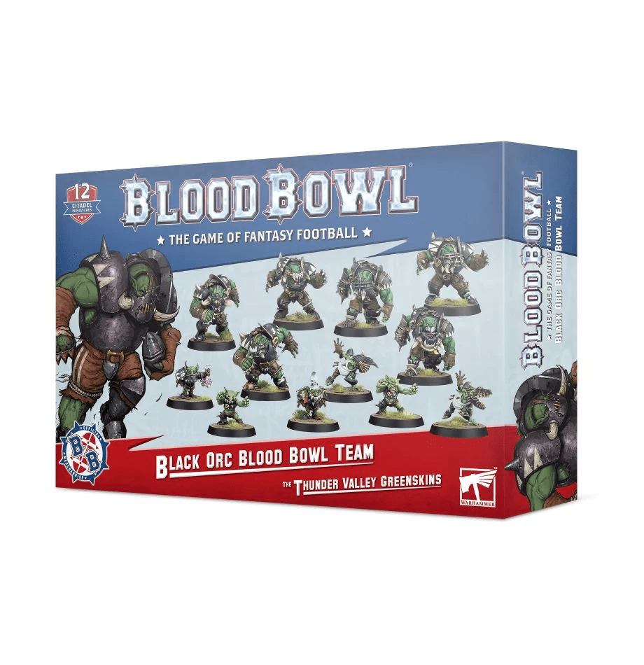 Portada de Blood Bowl (Second Season Edition): The Thunder Valley Greenskins – Black Orc Blood Bowl Team