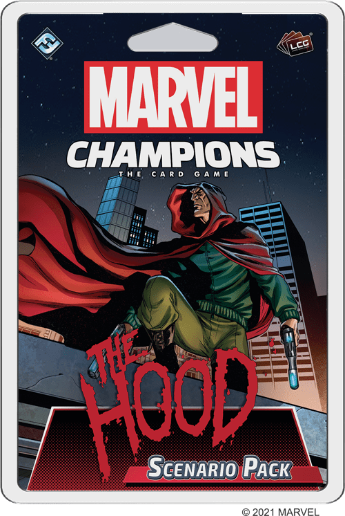 Portada de Marvel Champions: El Juego de Cartas – The Hood Pack de Escenario