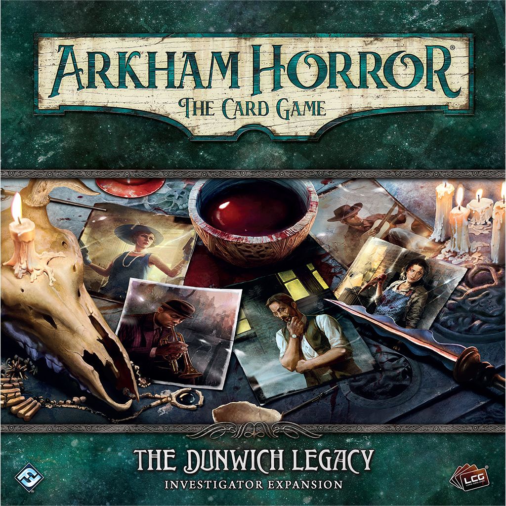 Portada de Arkham Horror: El Juego de Cartas – El Legado de Dunwich: Expansión de Investigadores