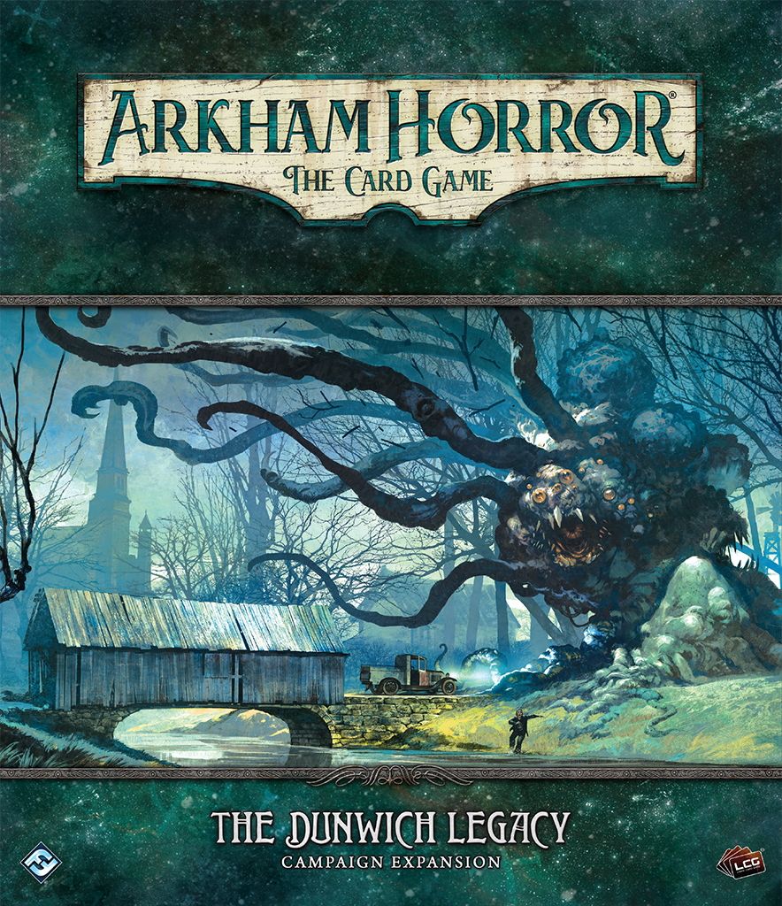 Portada de Arkham Horror: El Juego de Cartas – El Legado de Dunwich: Expansión de Campaña