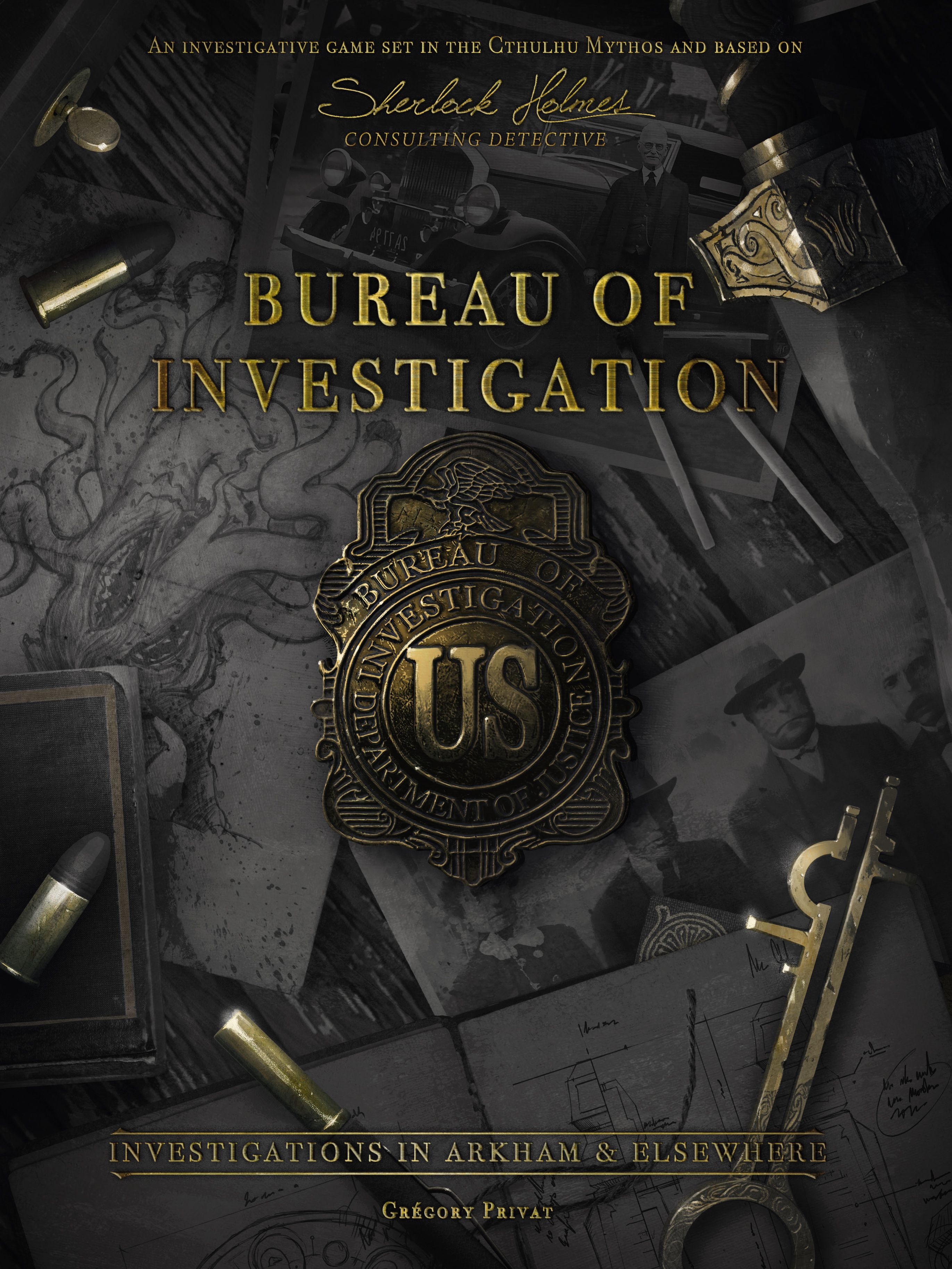 Portada de Oficina de Investigación: Investigaciones en Arkham y más allá
