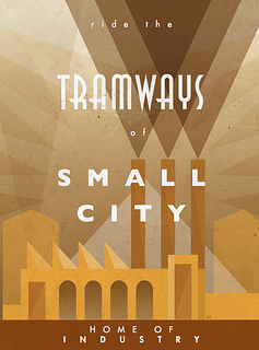 Juego de mesa Tramways: The Industry of Small City